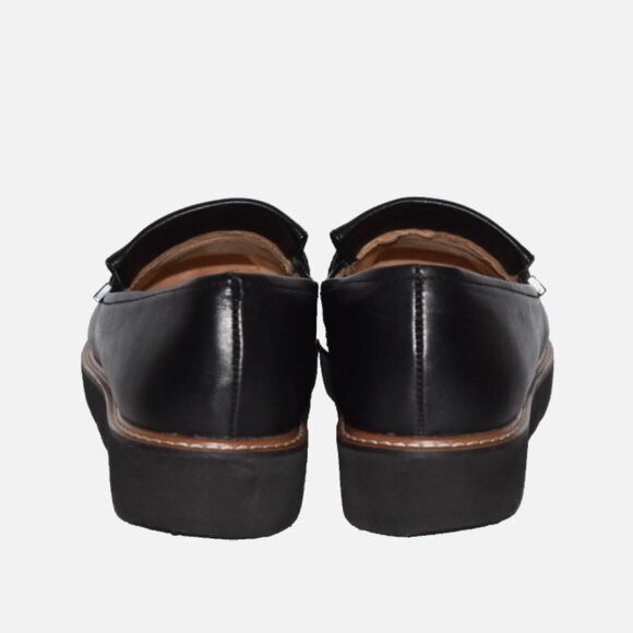 Naturalizer Adaline Black Leather Slip On Lightweight Platform Loafer US 8.5 M - Picture 6 of 9